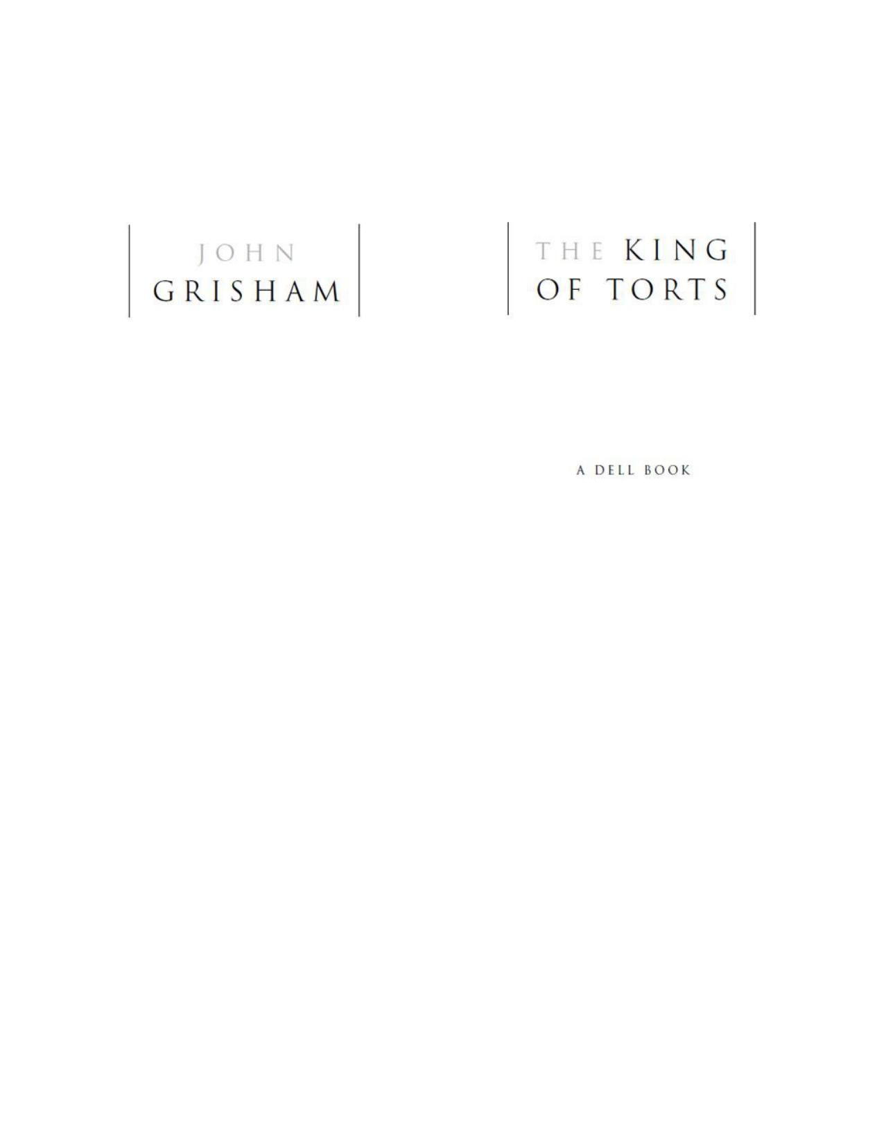The King of Torts by John Grisham