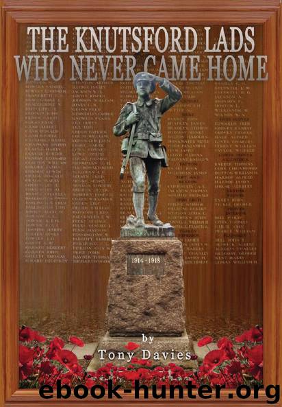 The Knutsford Lads Who Never Came Home by Tony Davies