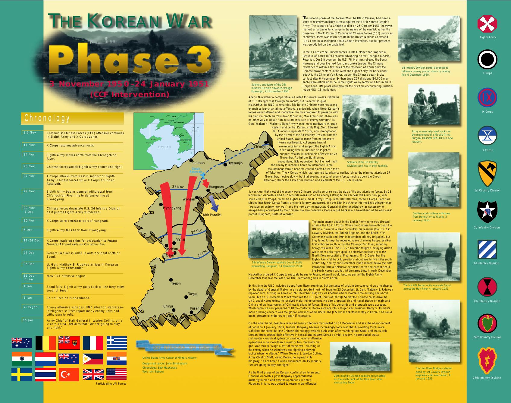 The Korean War : Phase 3. 3 November 1950-24 January 1951, (CCF Intervention) by Center of Military History