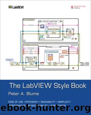 The LabVIEW Style Book by Peter A. Blume