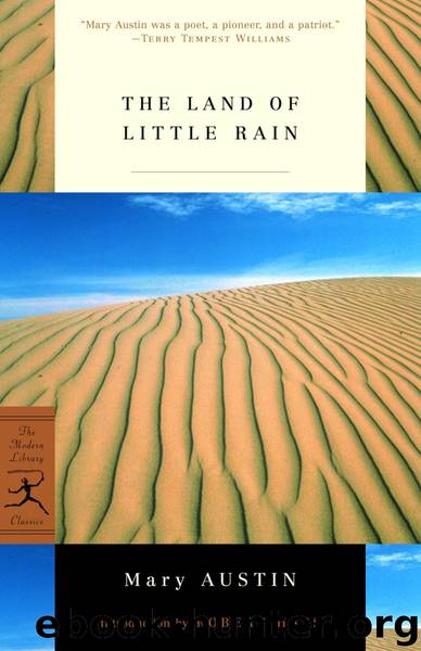The Land of Little Rain by Mary Austin