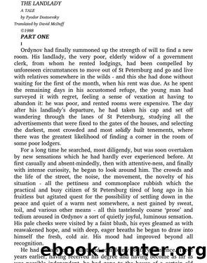 The Landlady (aka The Stranger) by Fyodor Dostoevsky
