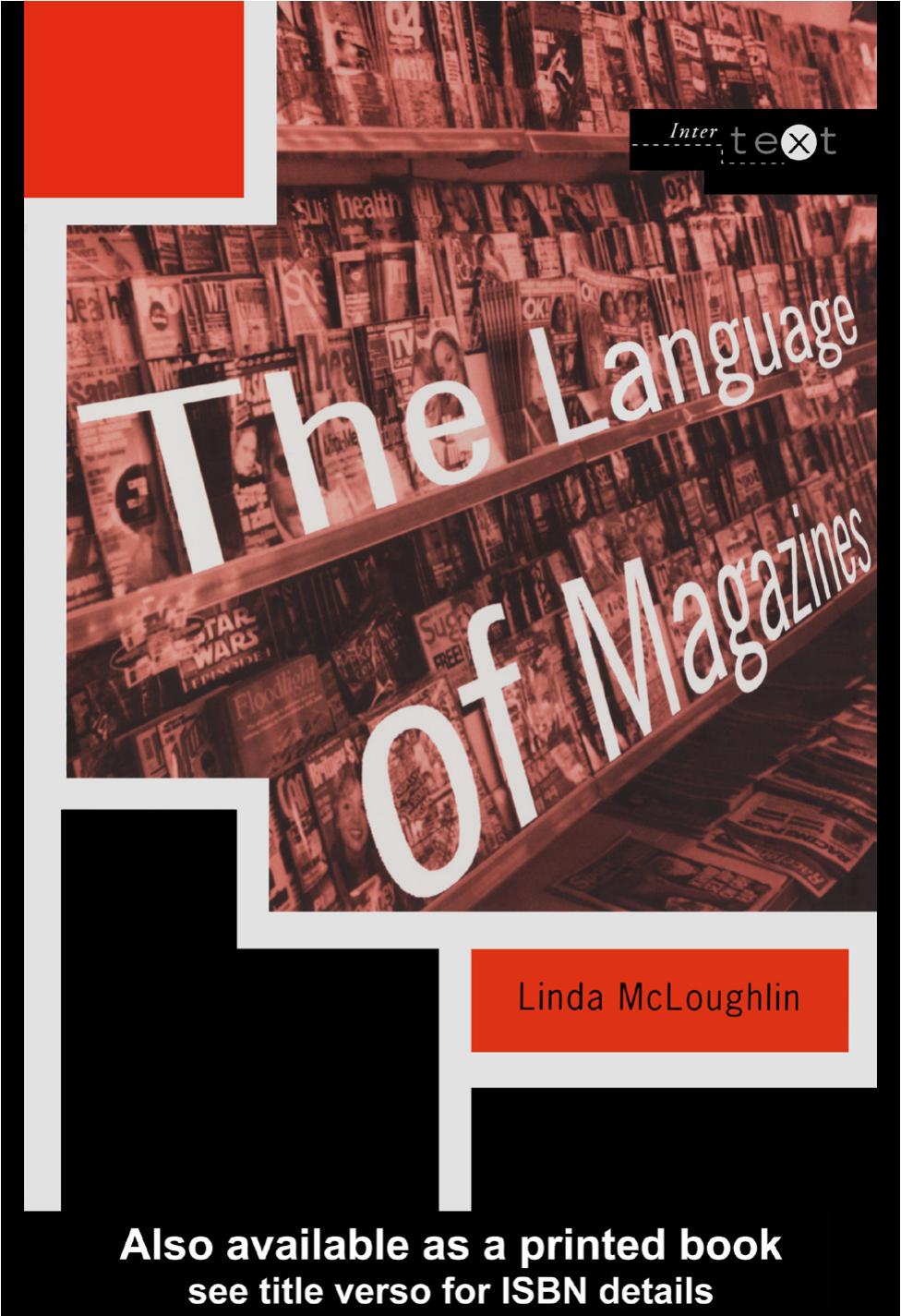 The Language of Magazines (Intertext (London, England).) by Lind McLoughlin