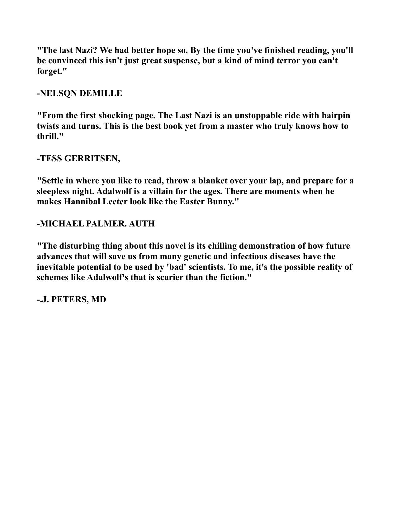 The Last Nazi by Stan Pottinger