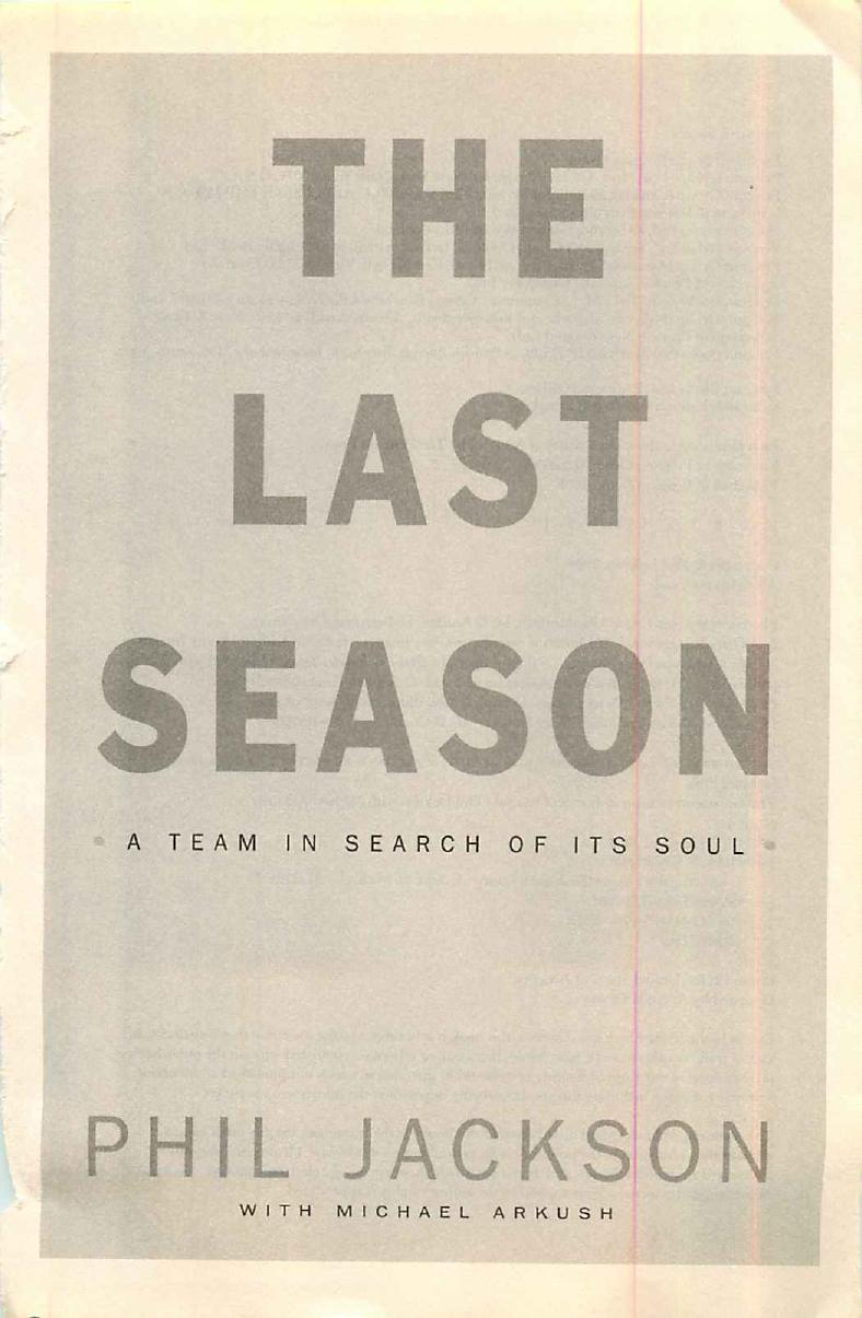 The Last Season by Phil Jackson