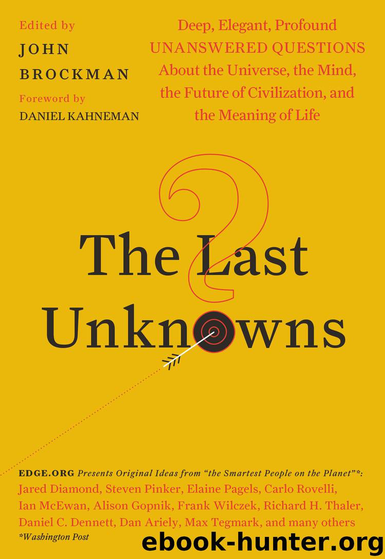 The Last Unknowns by John Brockman