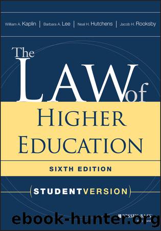 The Law of Higher Education, Student Version: Student Version by unknow
