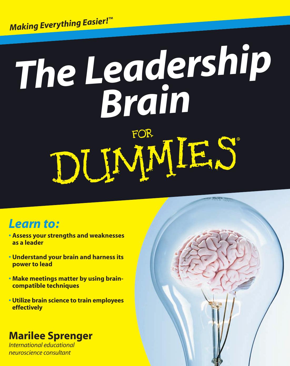 The Leadership Brain For Dummies by Sprenger Marilee