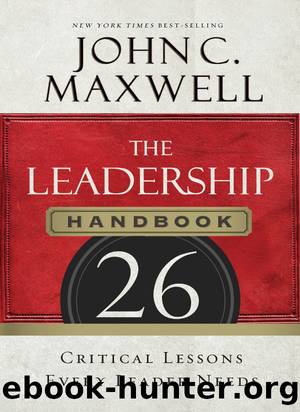 The Leadership Handbook by John C. Maxwell