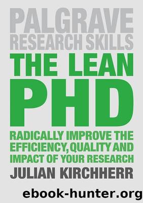 The Lean PhD by Julian Kirchherr