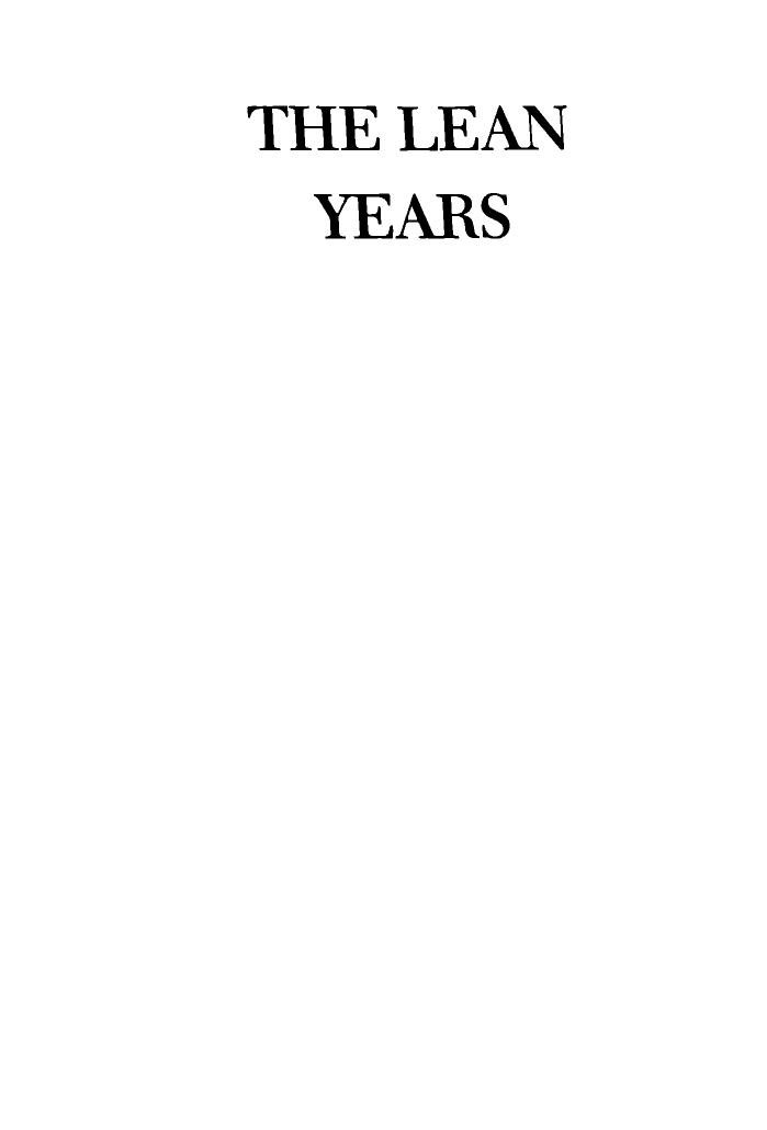 The Lean Years: A History of the American Worker, 1920-1933 by Irving Bernstein Frances Fox Piven