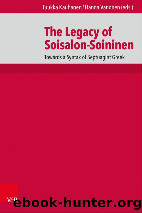 The Legacy of Soisalon-Soininen (9783666564871) by Unknown