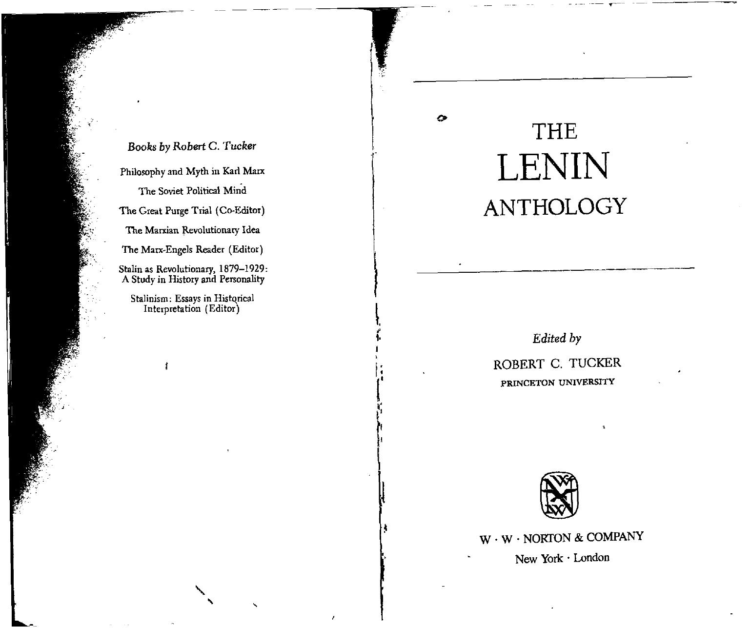 The Lenin Anthology Original Scan by Unknown