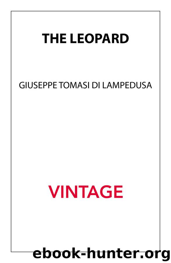 The Leopard by Giuseppe Tomasi di Lampedusa