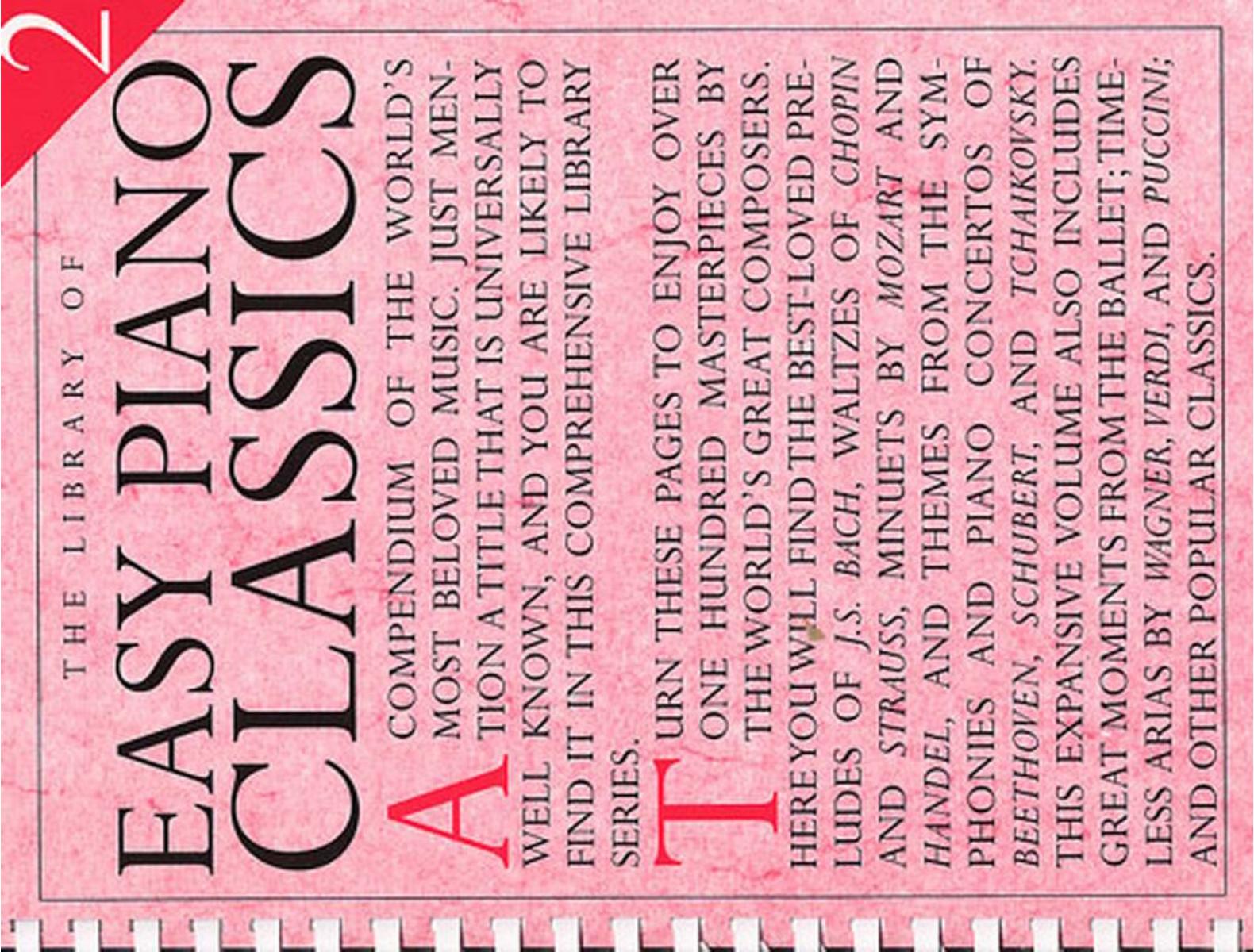 The Library of Easy Piano Classics Vol.2 by Unknown