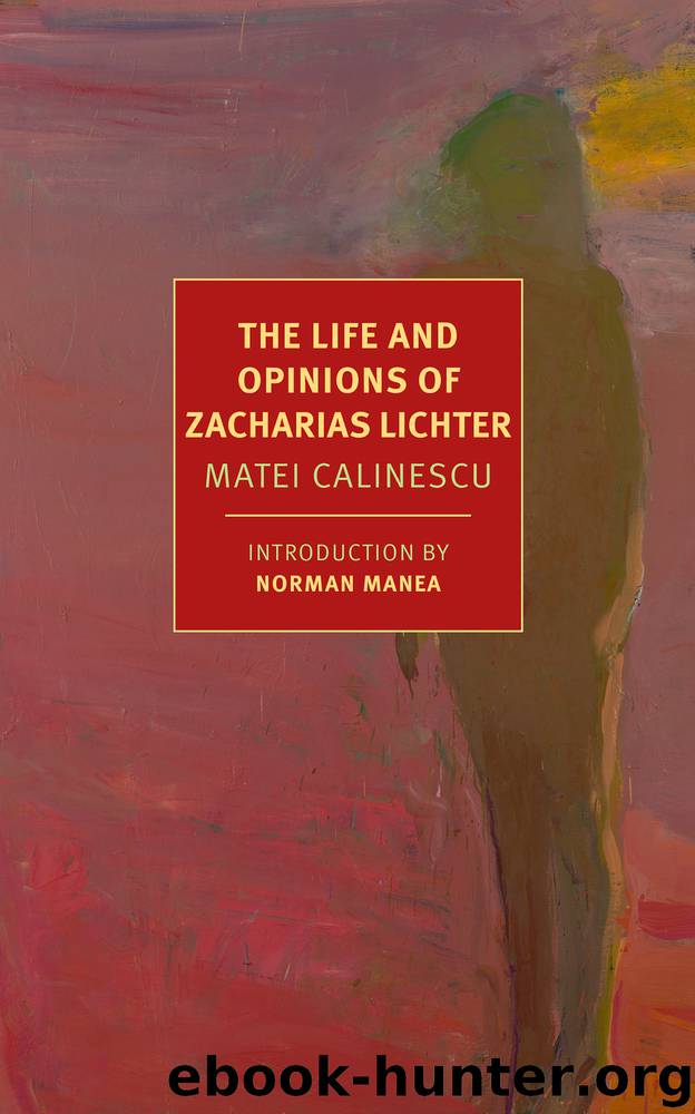 The Life and Opinions of Zacharias Lichter by Matei Calinescu