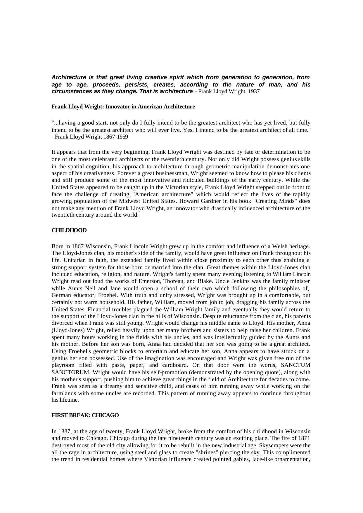 The Life of Frank Lloyd Wright.PDF by PC