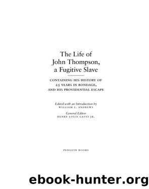 The Life of John Thompson, a Fugitive Slave by John Thompson