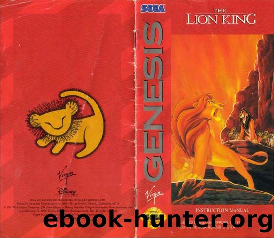 The Lion King - Manual - GEN by Virgin/Disney