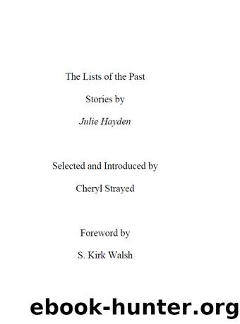 The Lists of the Past by Julie Hayden
