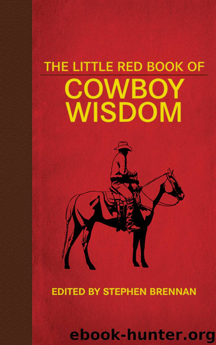 The Little Red Book of Cowboy Wisdom by Stephen Brennan Johnny D. Boggs