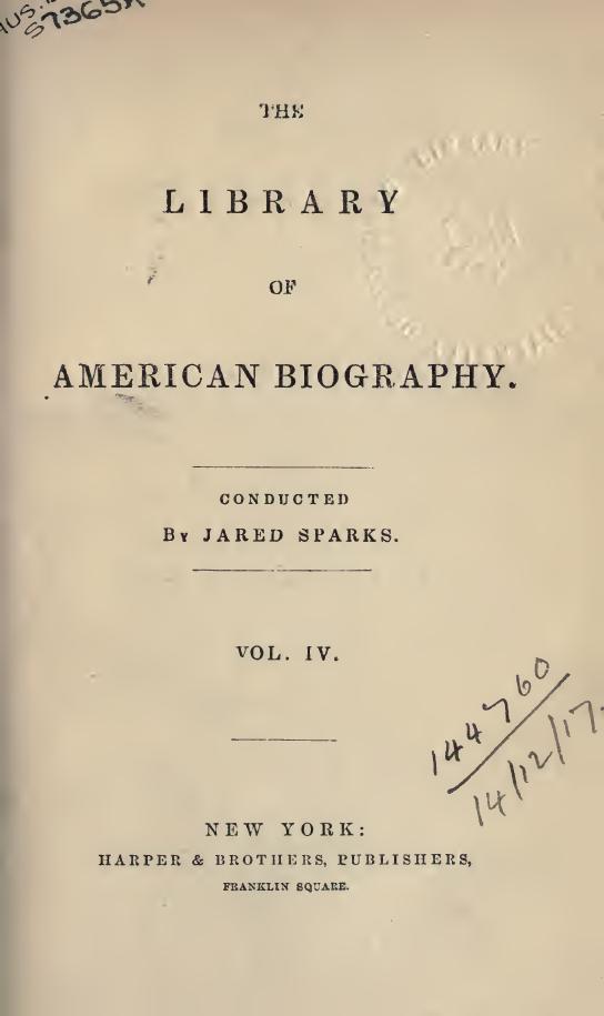 The Lives of Anthony Wayne and Sir Henry Vane by Jared Sparks