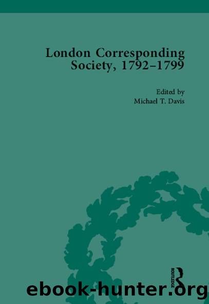 The London Corresponding Society, 1792-1799 Vol 6 by unknow