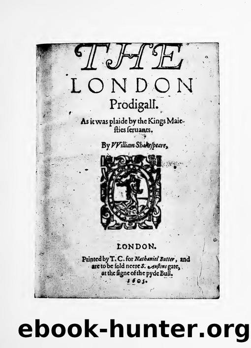 The London prodigal by Shakespeare William 1564-1616