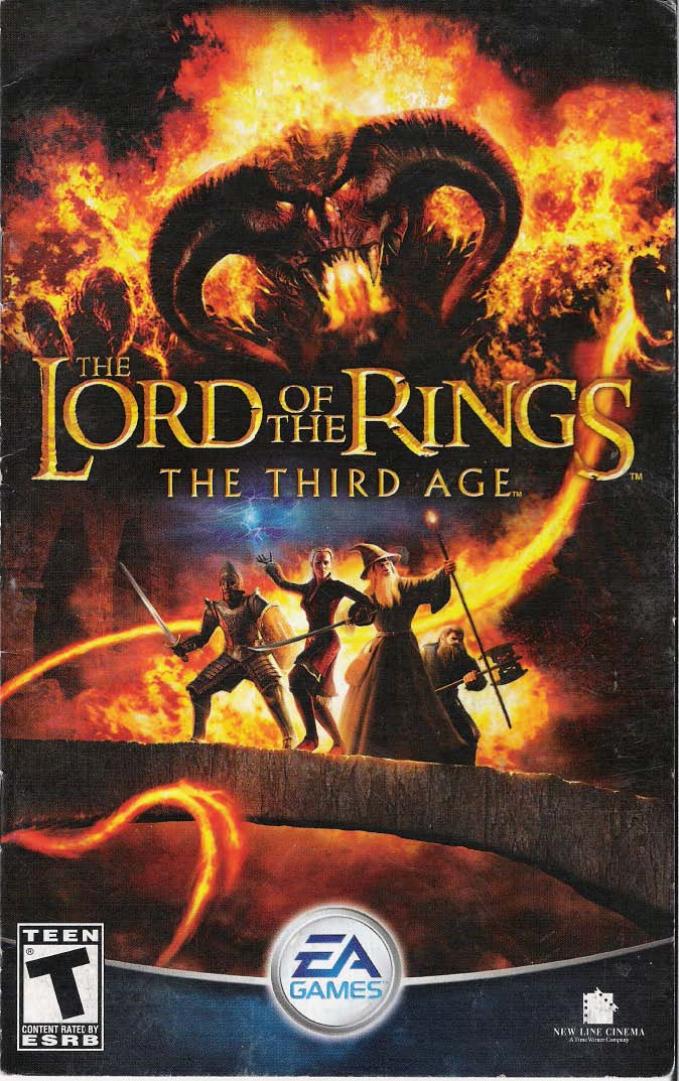 The Lord of the Rings - The Third Age - Manual by PS2