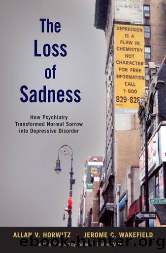 The Loss of Sadness by Allan V. Horwitz