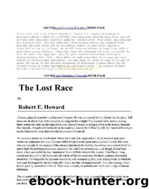 The Lost Race by Robert E. Howard