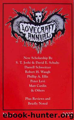The Lovecraft Annual No.1 by S. T. Joshi