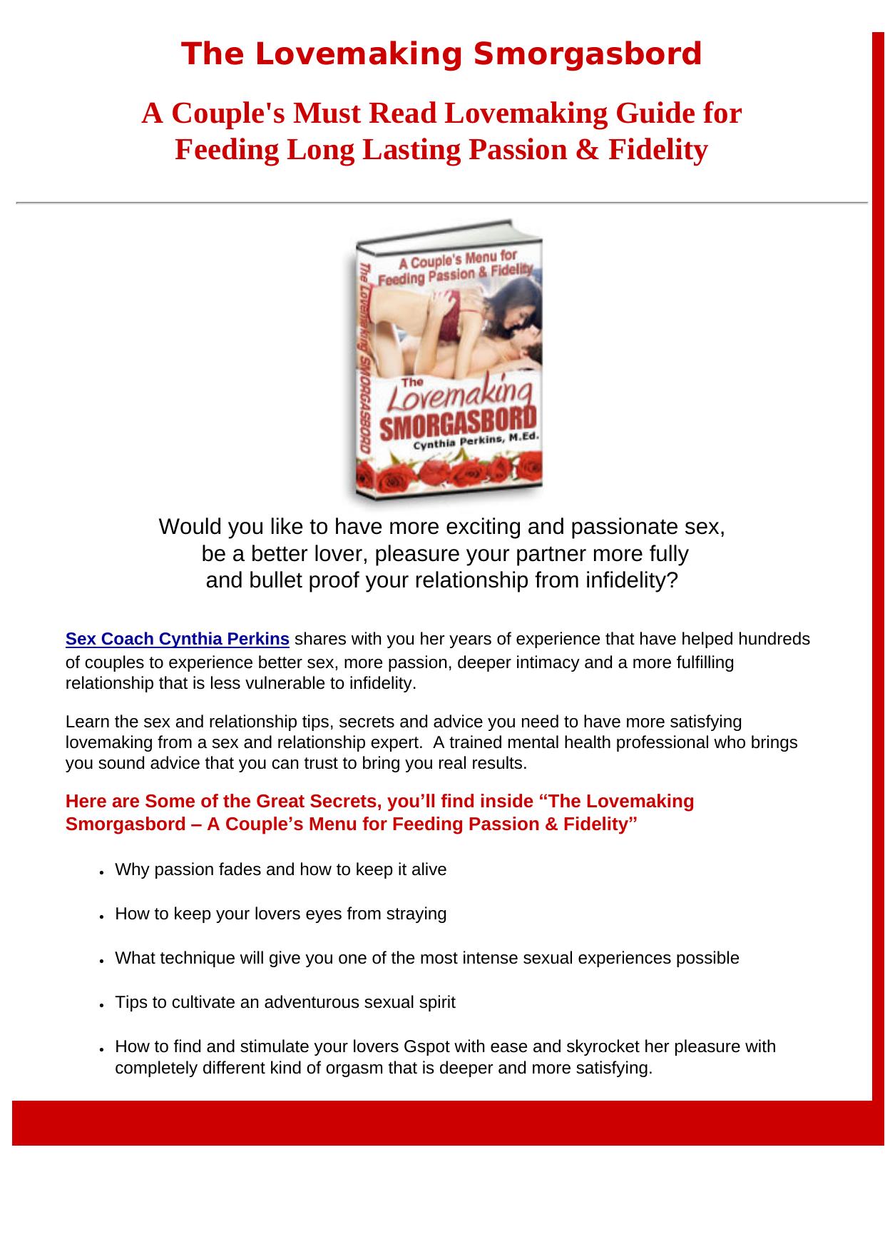 The Lovemaking Smorgasbord. by Best of Kuszter's Collection