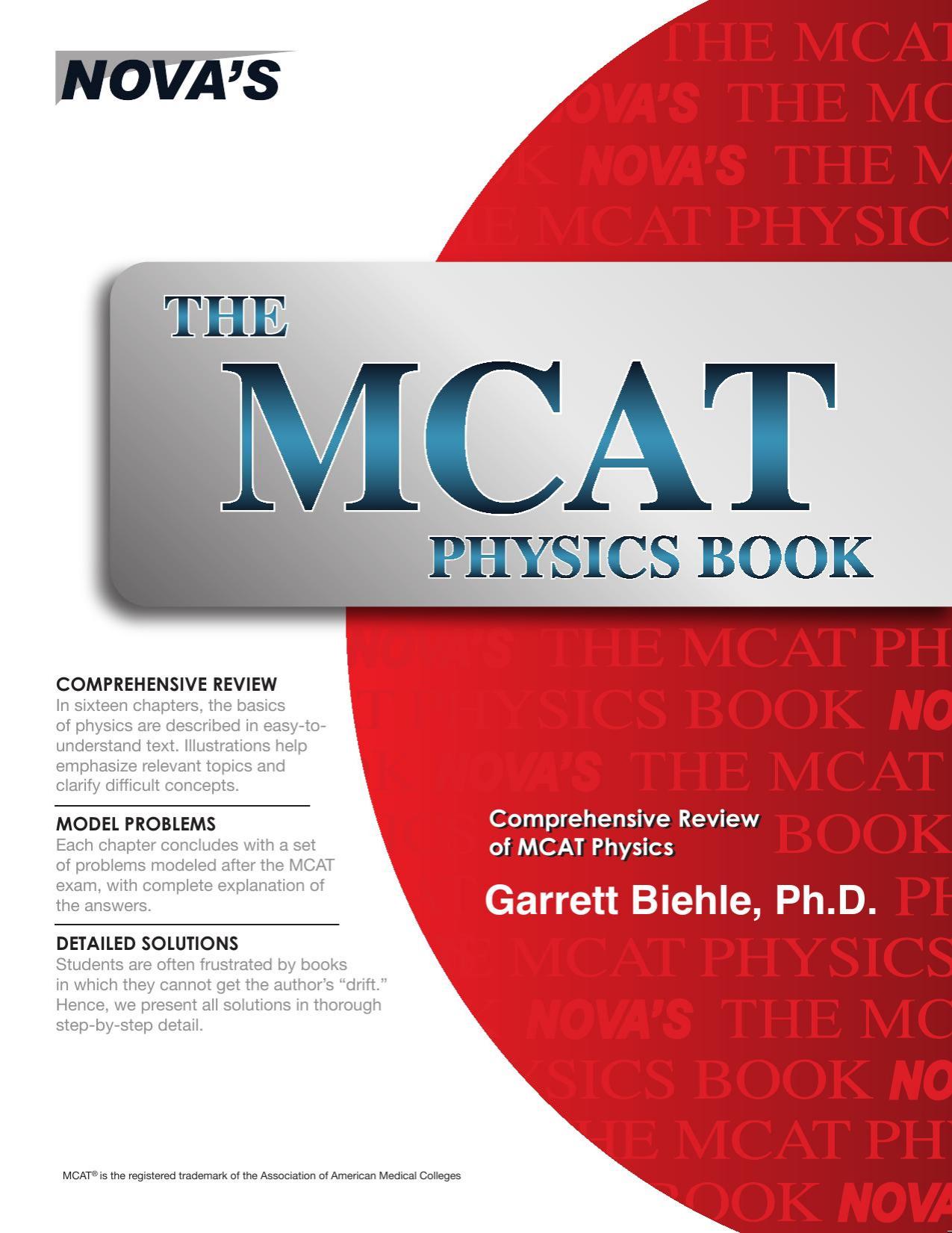 The MCAT Physics Book by Garrett Biehle