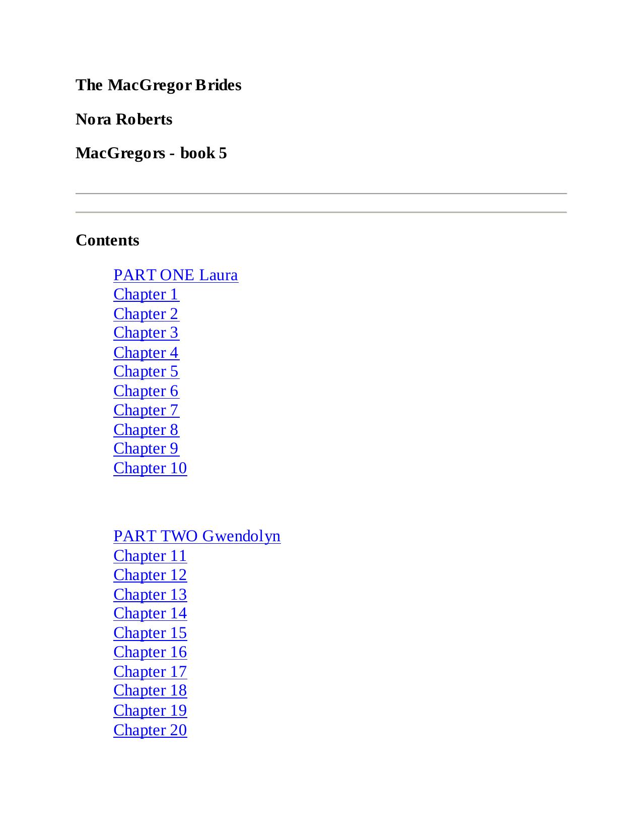 The MacGregor Brides by Nora Roberts by ahoffman