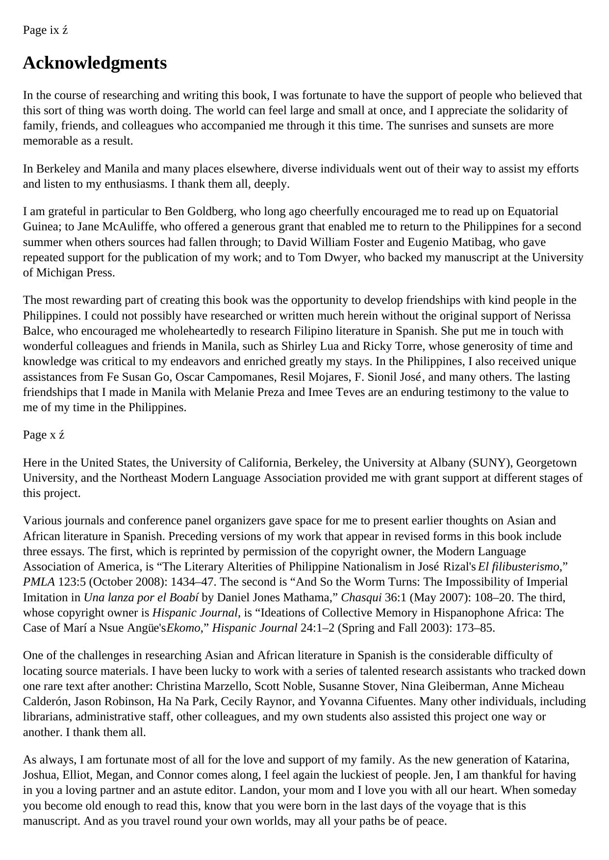 The Magellan Fallacy: Globalization and the Emergence of Asian and African Literature in Spanish by coll