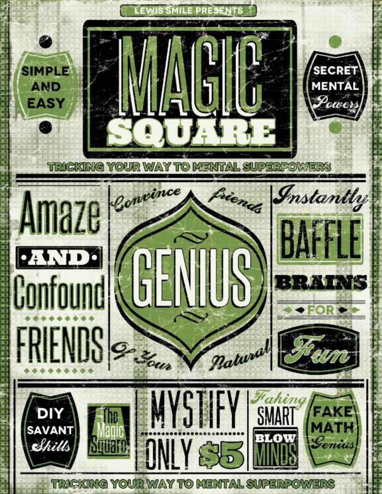 The Magic Square - Tricking Your Way to Mental Superpowers (Faking Smart Book 3) by Lewis Smile