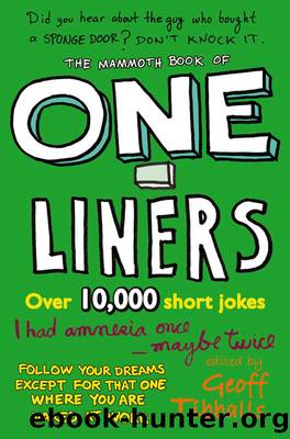 The Mammoth Book of One-Liners by Geoff Tibballs