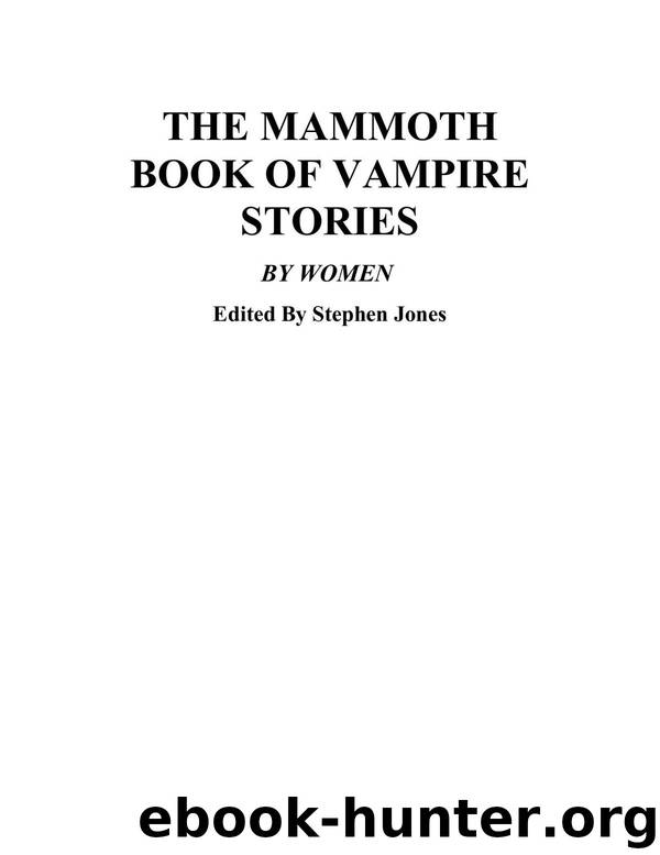 The Mammoth Book of Vampire Stories by Women by Unknown