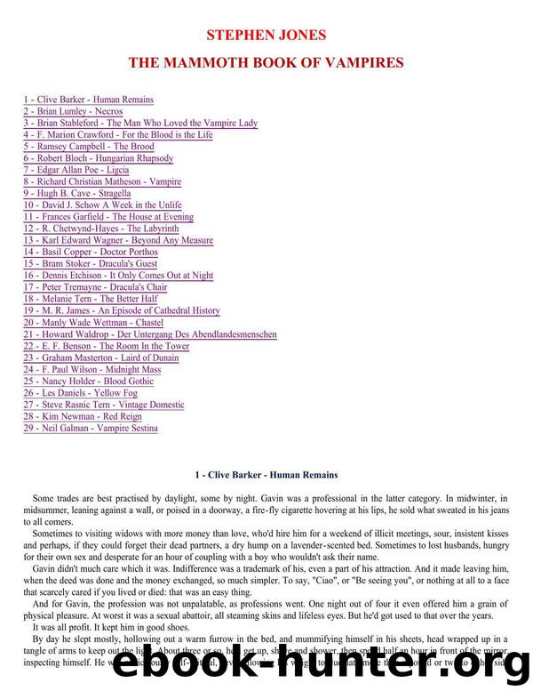 The Mammoth Book of Vampires by Unknown