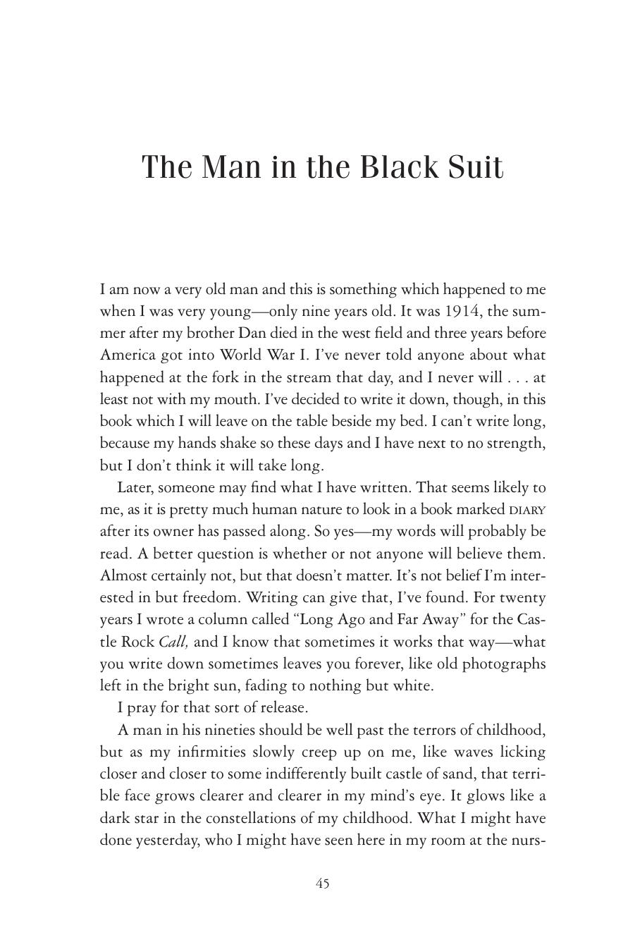 The Man in the Black Suit by King Stephen
