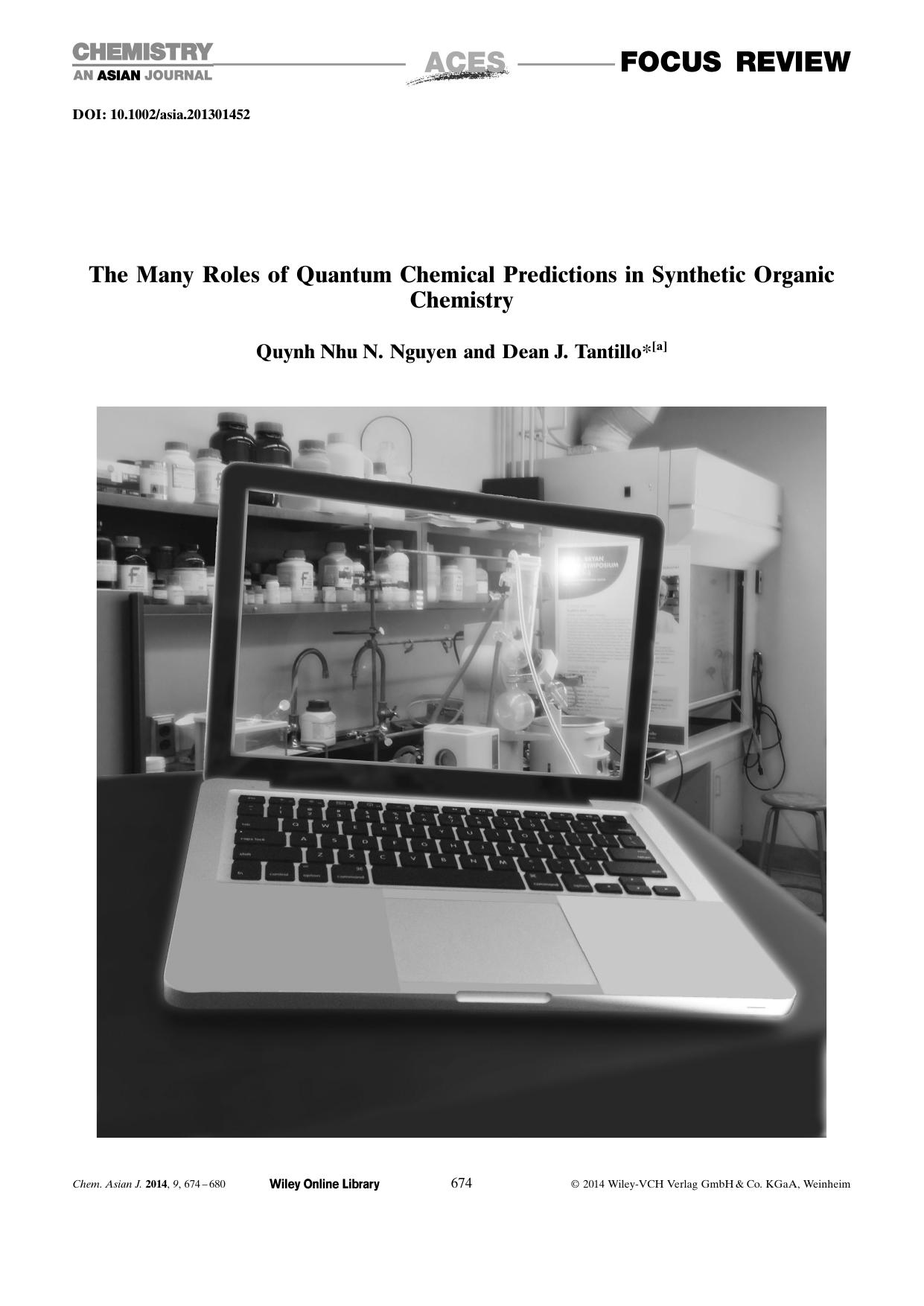 The Many Roles of Quantum Chemical Predictions in Synthetic Organic Chemistry by Unknown