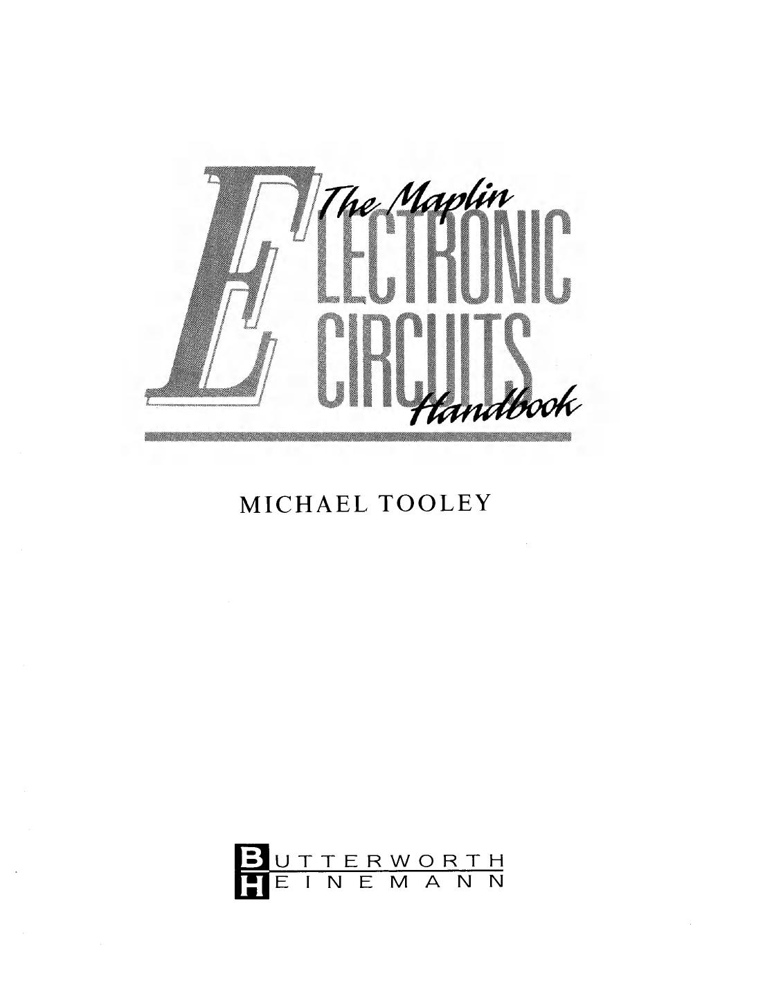 The Maplin Electronic Circuits Handbook by Michael Tooley (Auth.)