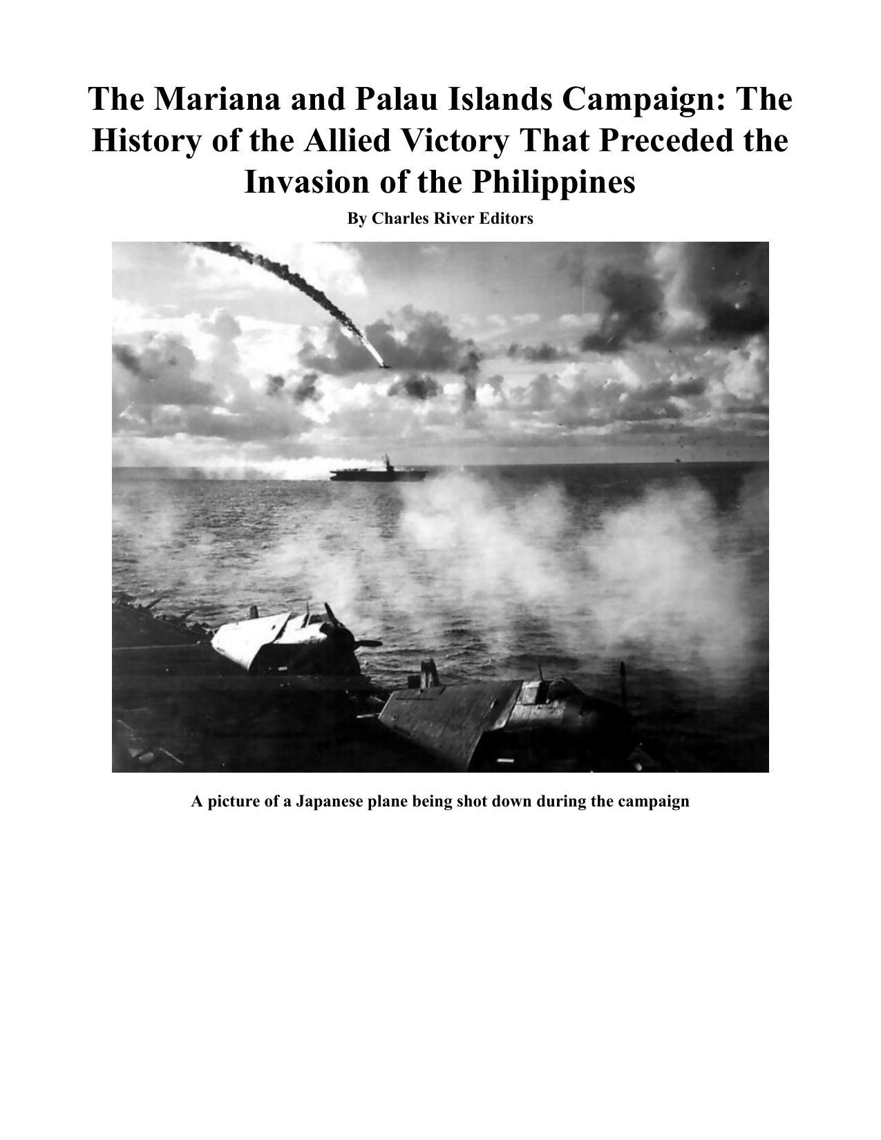 The Mariana and Palau Islands Campaign by Charles River Editors