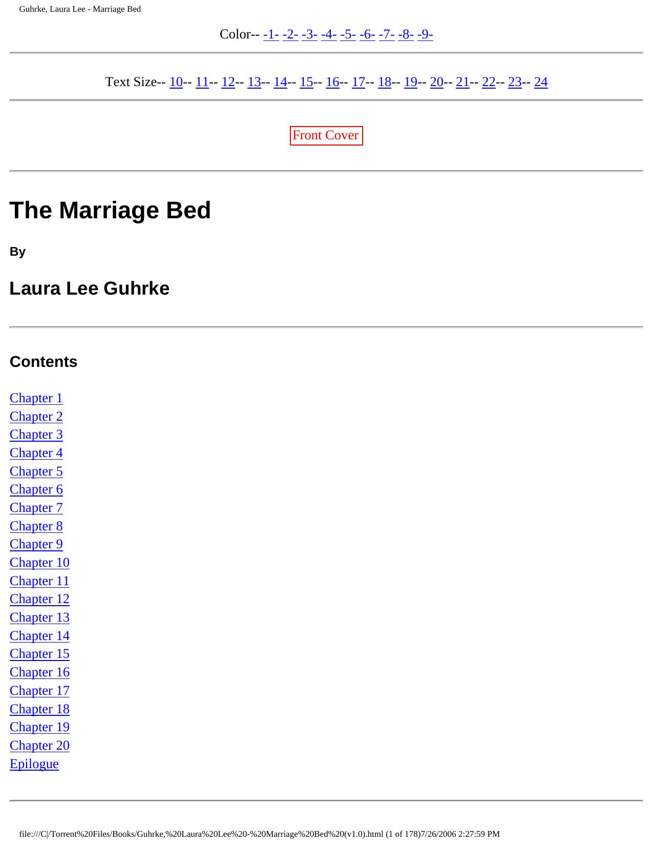 The Marriage Bed by Laura Lee Guhrke