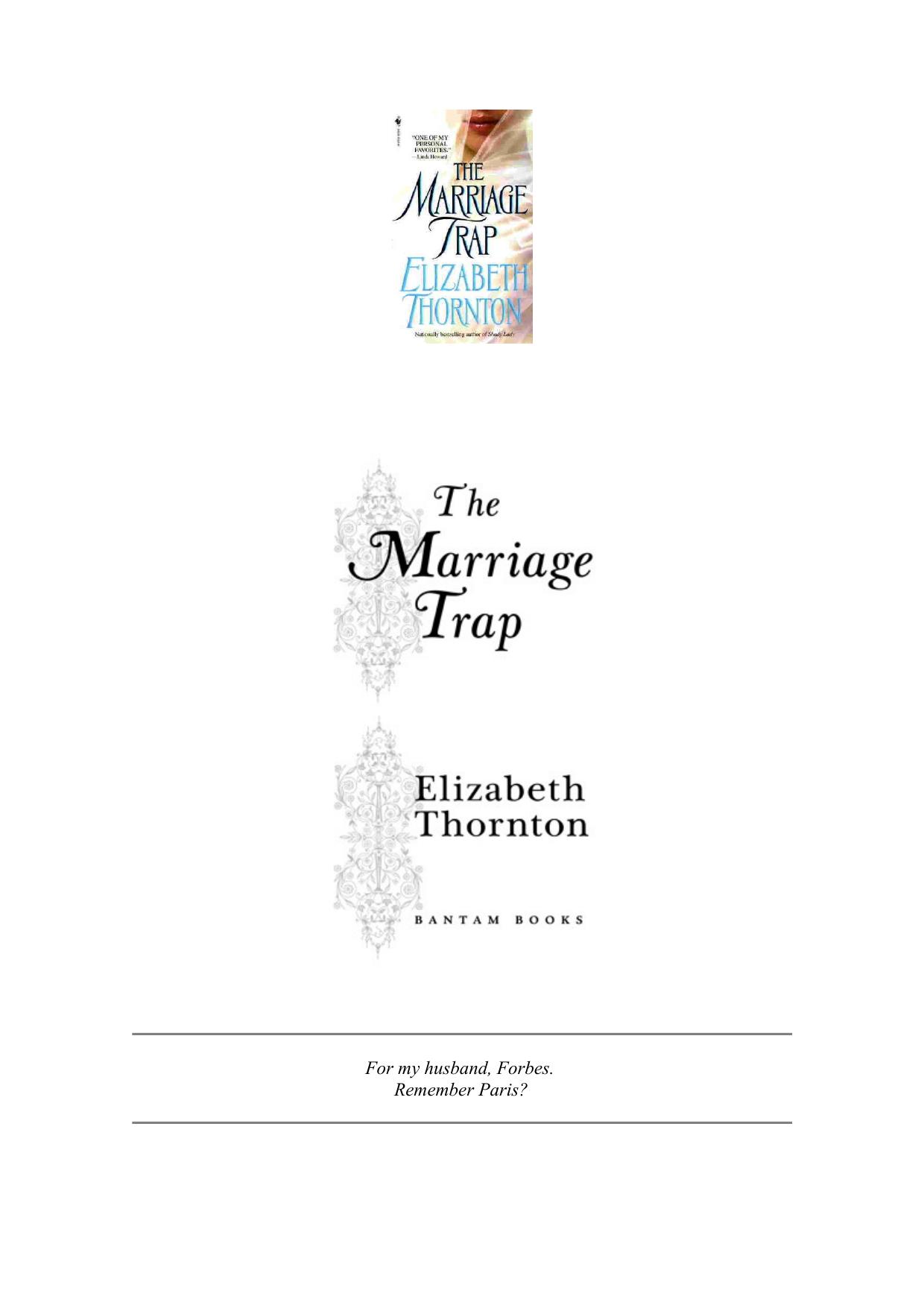 The Marriage Trap by Elizabeth Thornton