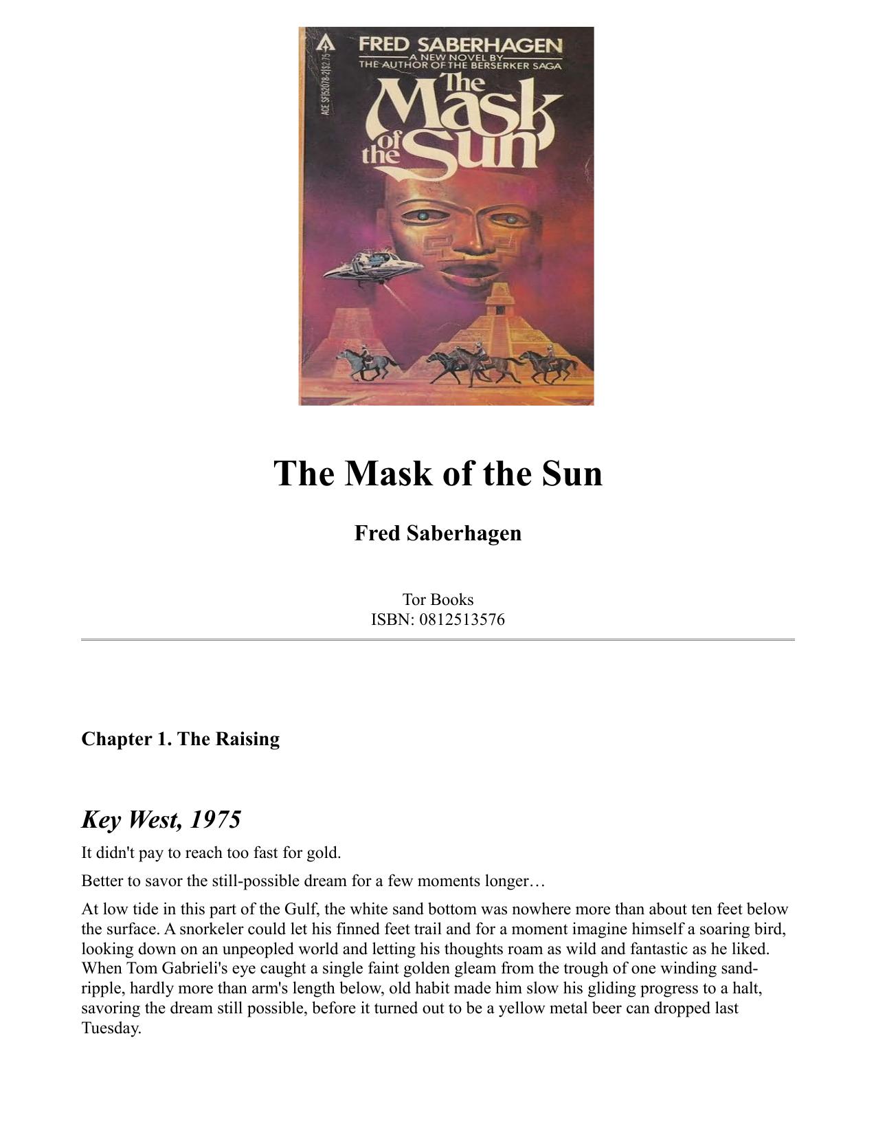 The Mask of the Sun by Fred Saberhagen