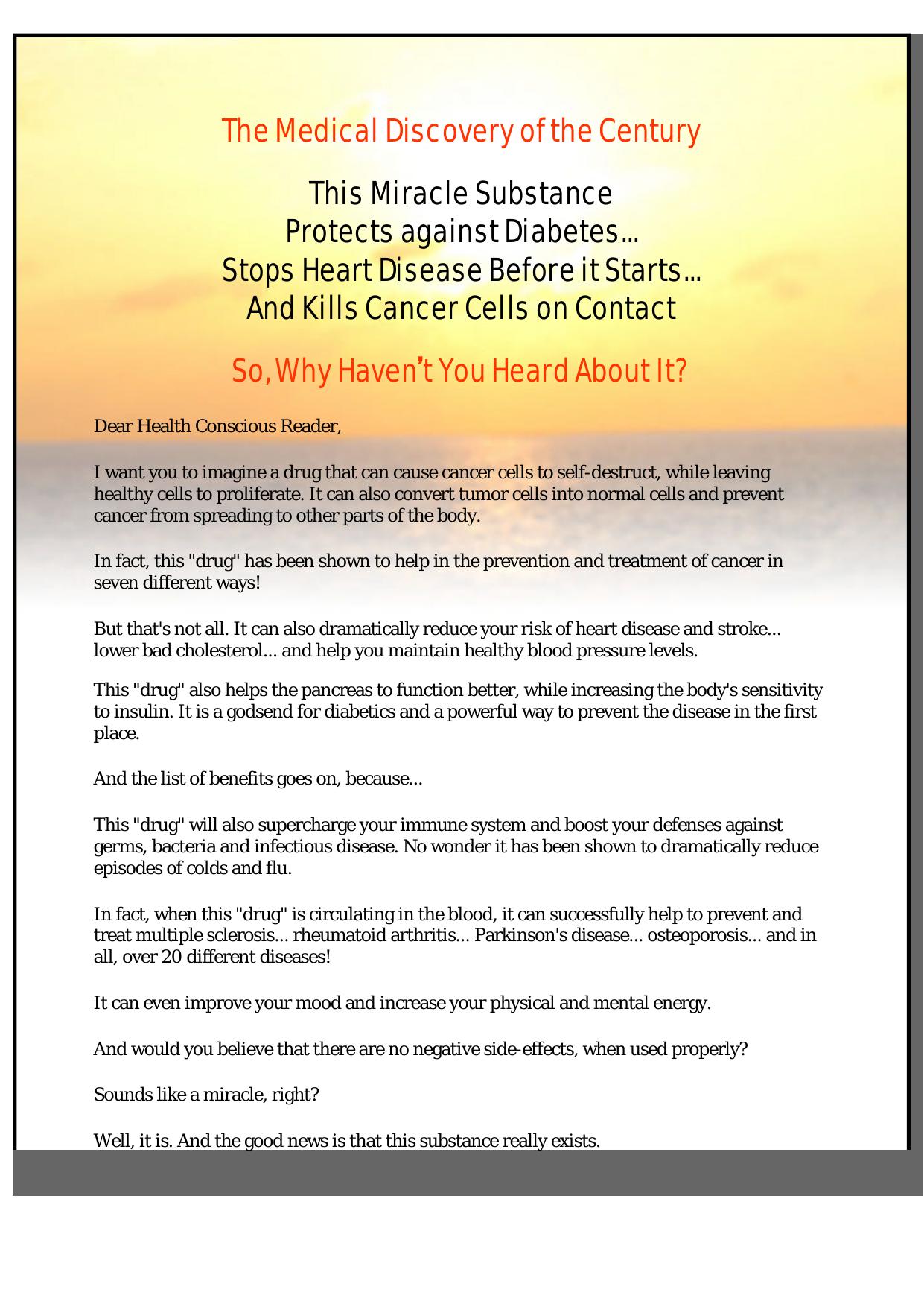 The Medical Discovery Of The Century. by Best of Kuszter's Collection