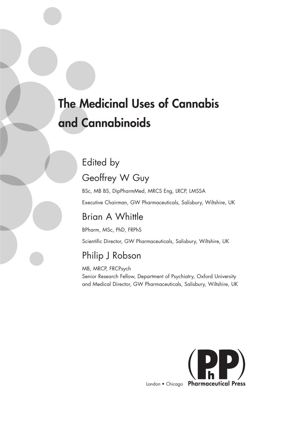 The Medicinal Uses of Cannabis and Cannabinoids by A review of cannabis & driving skills