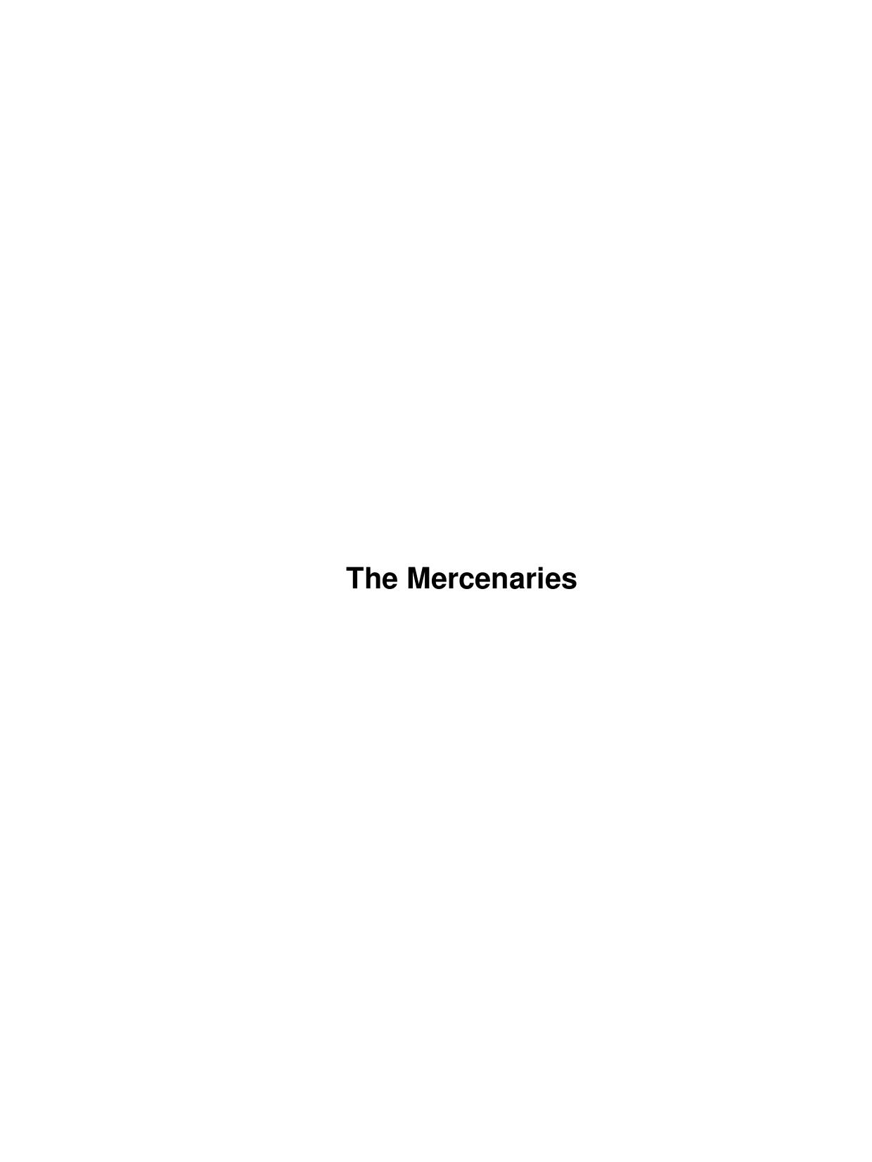 The Mercenaries by Unknown